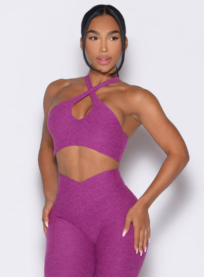 Cross Over Halter Bra