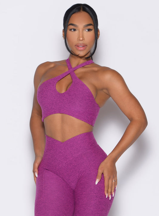 Cross Over Halter Bra
