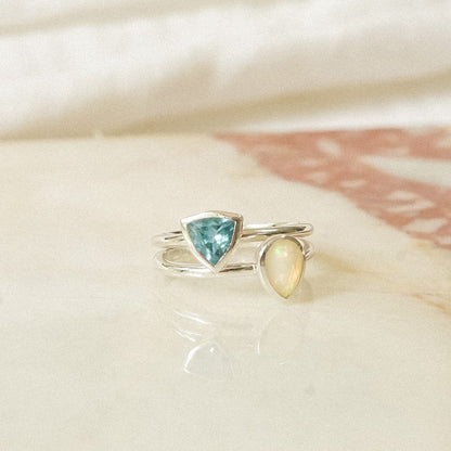 Birthstone Ring Sterling Silver