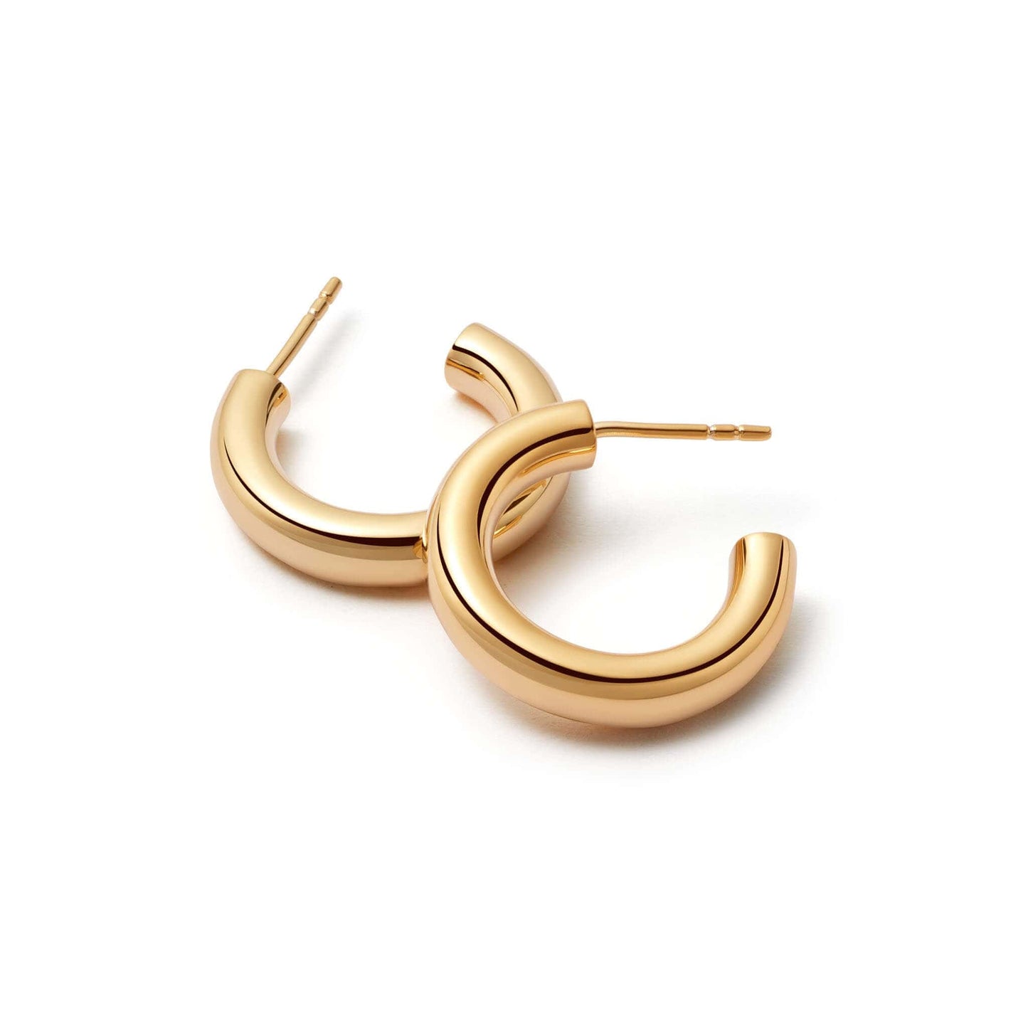 Bold Hoop Earrings 18ct Gold Plate