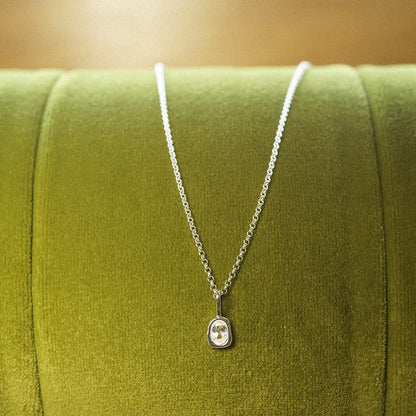 Estée Lalonde Sapphire Charm Pendant Sterling Silver