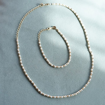 Pearl And Bead Bracelet Sterling Silver