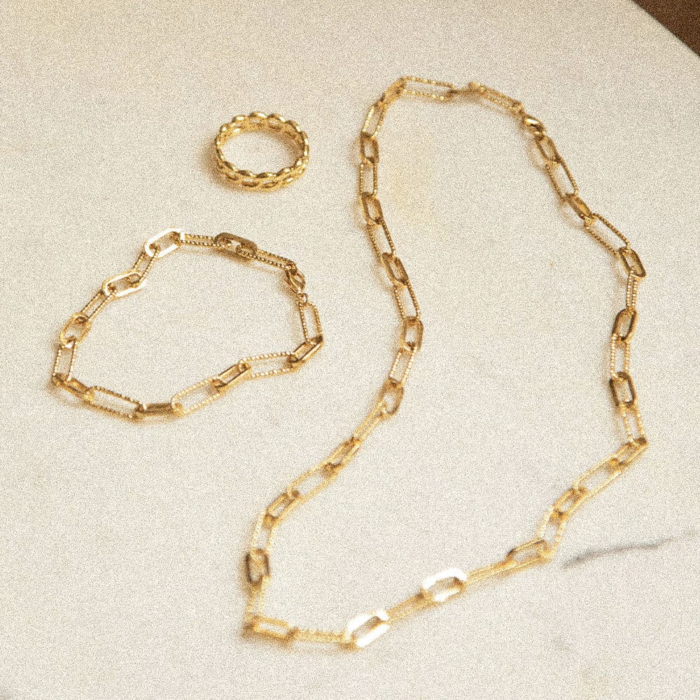 Polly Chain Look 18ct Gold Plate