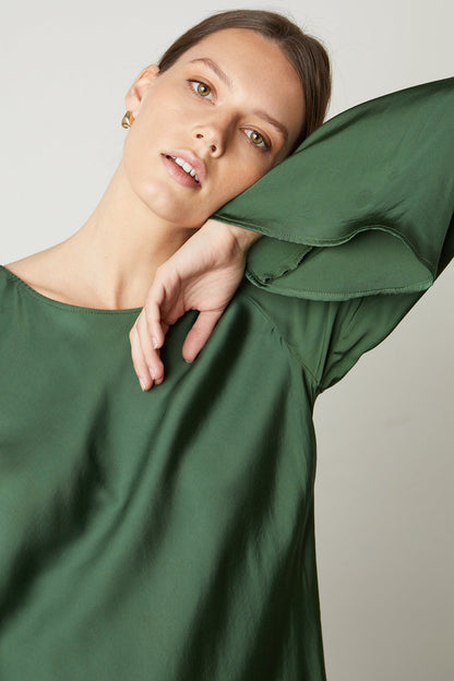 CATHERINE SATIN MIDI DRESS