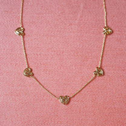 Scribble Hearts ‘Drawn To You’ Layering Set 18ct Gold Plate