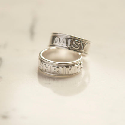 Shrimps Spinning Ring Sterling Silver