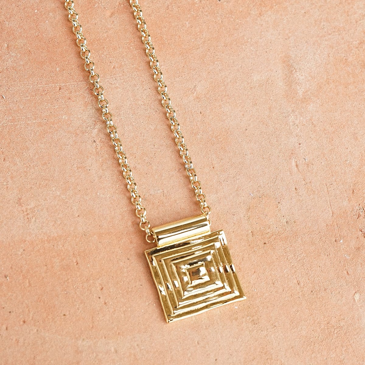 Strata Triple Drop Earrings & Necklace Set 18ct Gold Plate
